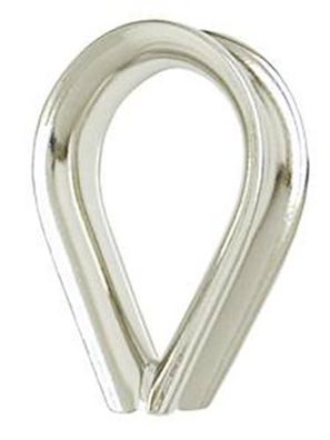 Edelstahlkausch poliert 2mm im 10-Stück-Pack, HC02-10