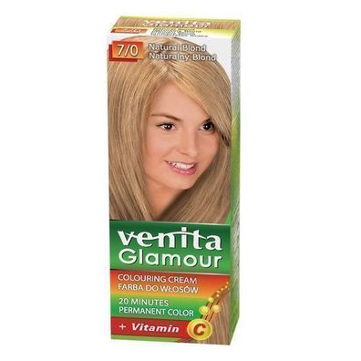 Venita Glamour Haarfarbe 7/0 Naturblond 100ml