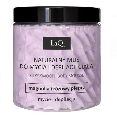 LaQ Körperpflege Mus mit Magnolie & Rosa Pfeffer, 250ml - Sanfte Reinigung & Glättung