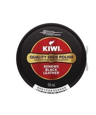 Kiwi, Schwarze Schuhcreme, Dose, 50 ml