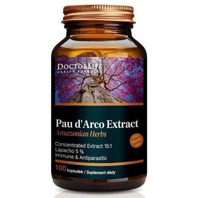 Doctor Life Pau d'Arco Extrakt 3750mg, 90 Kapseln