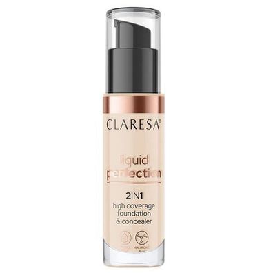 Clarese 2-in-1 Concealer und Foundation 102 Warm Medium, 34g