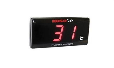 Koso BA024R11 Thermometer SUPER SLIM rot,