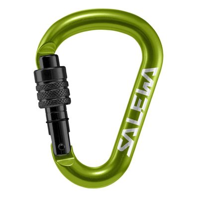 Salewa Karabiner 'HMS G2', medium, Screw, hellgrün