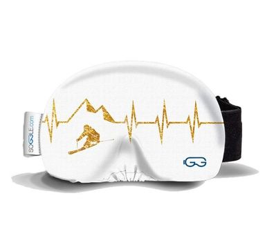 SOGGLE Goggleschutz Heartbeat Skier white/gold