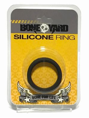 Bone Yard Silicone Ring Black