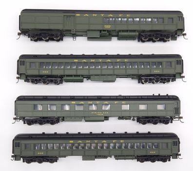 Bachmann 89310 Spectrum - Wagen-Set SANTA FE 4-tlg. Spur H0