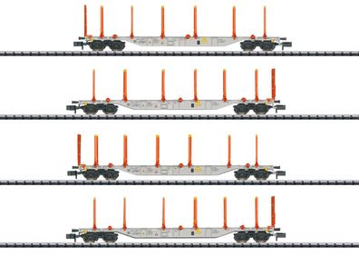 Trix 18710 KLV-Tragwagen-Set Hector Rail AB 4-tlg. Spur N