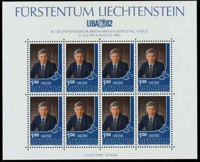 Liechtenstein BLOCK Kleinbogen Nr 797 postfrisch KLEINB X834236