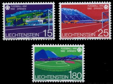 Liechtenstein 1982 Nr 799-801 postfrisch X83423E