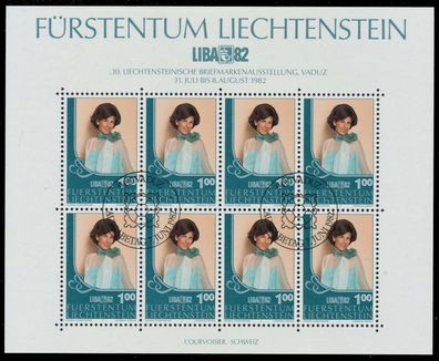 Liechtenstein BLOCK Kleinbogen Nr 798 ESST KLEI X834262