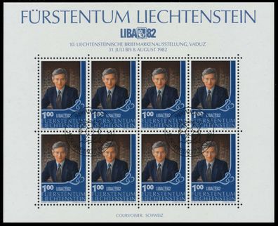 Liechtenstein BLOCK Kleinbogen Nr 797 ESST KLEI X83425A