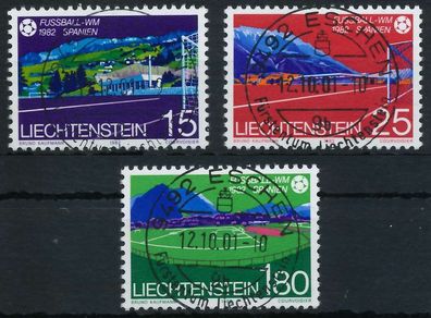 Liechtenstein 1982 Nr 799-801 zentrisch gestempelt X834272