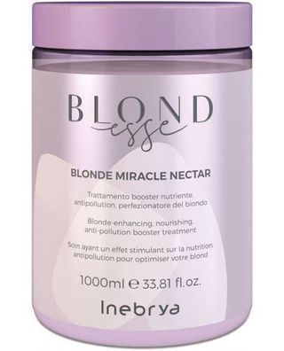 Inebrya Blondesse Haarmaske 1000ml - Luxuriöse Pflege