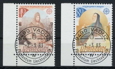 Liechtenstein 1983 Nr 816-817 zentrisch gestempelt ECKE-ULI X8344D6