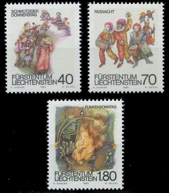 Liechtenstein 1983 Nr 818-820 postfrisch X834506