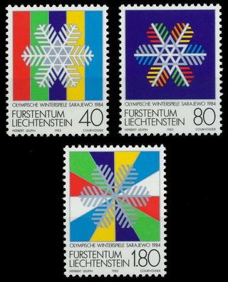 Liechtenstein 1983 Nr 834-836 postfrisch X834502