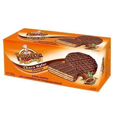 Papagena Waffeln Orange mit Zartbitter-Schokolade 120 g