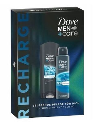 Dove Men+Care Recharge Set Duschgel 250 ml + Deo 150 ml