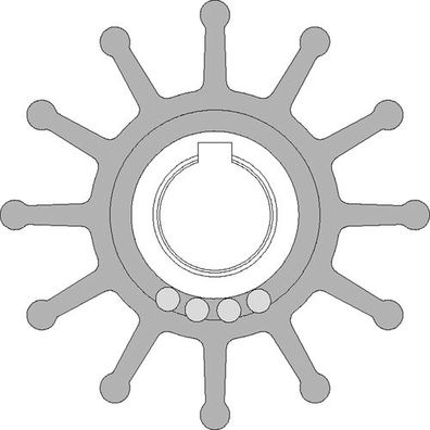 Johnson Impeller Ersatzteilkit MC97/EPDM, 62,3mm 09-701B-1