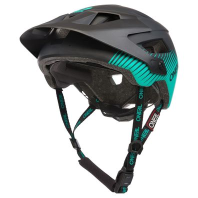 O'NEAL Bike Helm Defender Grill V.22 black/green - Größe: L/58-XL/61