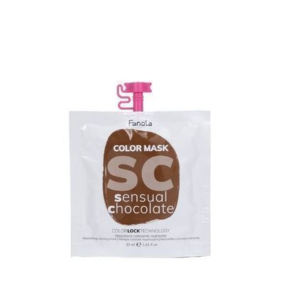 Fanola Chocolate Haarmaske 30ml, Farbauffrischung