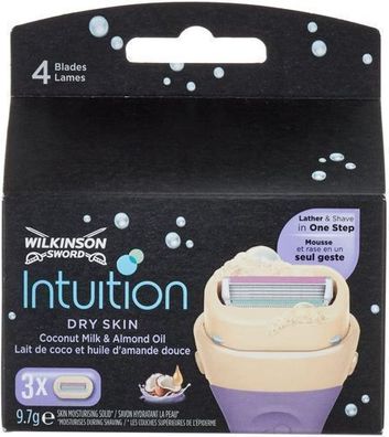 Wilkinson Sword Intuition Dry Skin Rasierklingen, 3er Pack