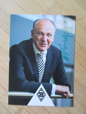 Präsident Borussia Mönchengladbach Rolf Königs - handsigniertes Autogramm!!