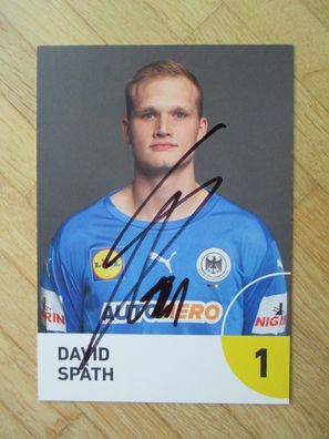 DHB Handball Nationalmannschaft David Späth - handsigniertes Autogramm!!!