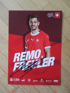 Schweiz Nationalmannschaft 2024/2025 Remo Freuler - handsigniertes Autogramm!!!