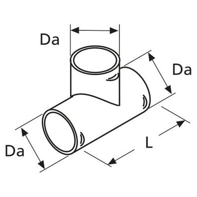 Webasto T-Stueck D60 90 Grad 1320474A