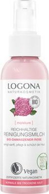 Logona Moisture Reichhaltige Reinigungsmilch Bio-Damaszener Rose 125ml