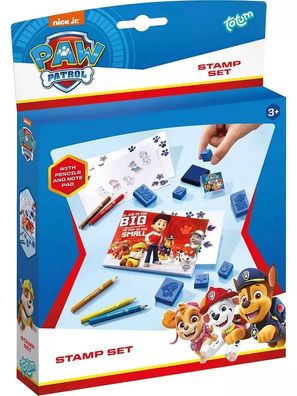 Paw Patrol Stempelset Bastelset 7 Stempel Motive Stempelkissen Kreativset