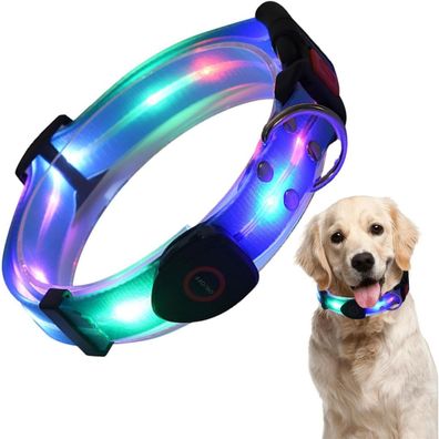 Hundehalsband LED-Lichthalsband für Hunde - beleuchtet, verstellbar