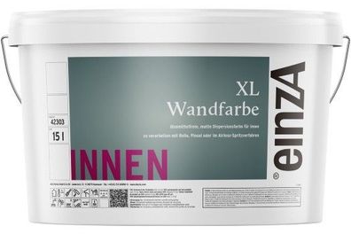 einzA XL Wandfarbe 15 Liter weiß