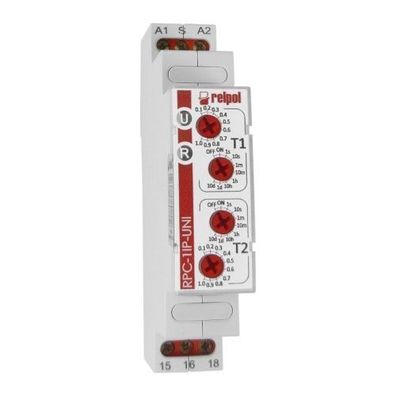 Zeitrelais 1P 12-240V Multifunktionsrelais Relais Time Relay RPC-1IP-UNI Relpol