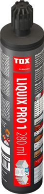 Tox Verbundmörtel Liquix Pro 1 styrolfrei 280 ml 2 Statikmischer MHD 01/2026