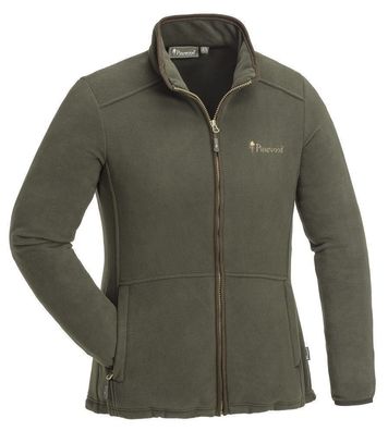 Pinewood 3101 Nydala Damen Fleecejacke Jagdbraun/Wildlederbraun (242)