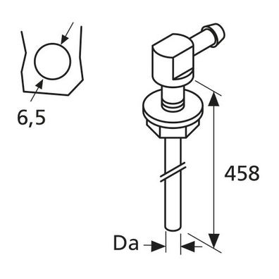 Webasto Tankentnehmer 90 Grad D5, Gewinde M6 1322632A