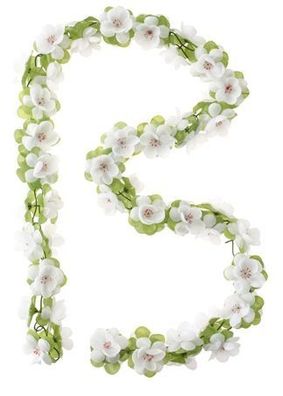 Blumenstrand Flower Garland 120 Cm Weiß