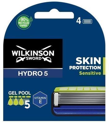 Wilkinson Hydro 5 Hautschutz Empfindliche Haut Klingen, 4 Stéck