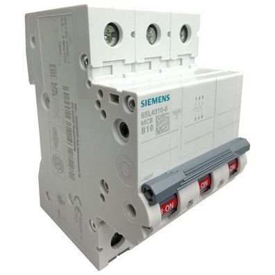 Siemens Leitungsschutzschalter B10A 3P 10kA MCB VDE Sicherungsautomat 9525