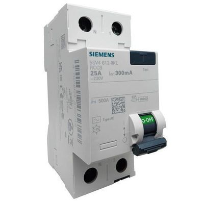 Siemens Fehlerstromschutzschalter 25A 2P 300mA Typ AC VDE Fi-Schalter RCD 5749