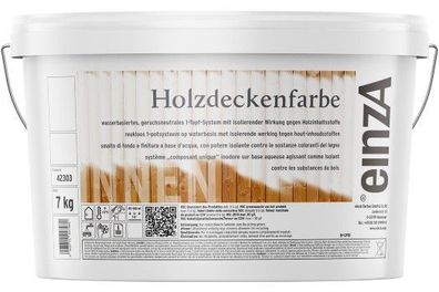 einzA Holzdeckenfarbe 7 kg weiß