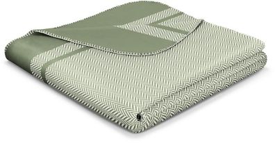 Biederlack Wohndecke mit Zierstich Stripe