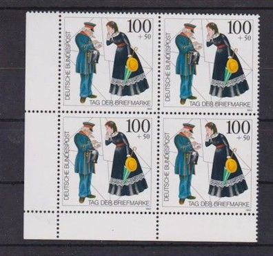 BRD 1993 postfrisch 4er Block Eckrand u. rechts MiNr. 1692 Tag der Briefmarke