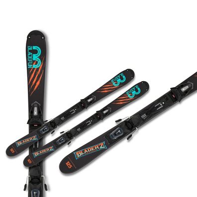 Snowblades Bladerz 125 cm Tyrolia Sicherheitsbindung Bladefun Kurzski | blau/rot