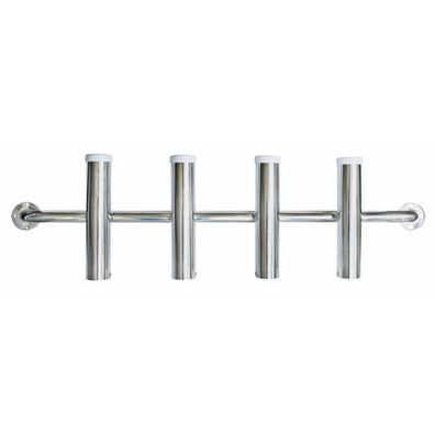 BUKH PRO S.S. WALL MOUNT FISH. ROD HOLDER 4PLACES M2640900
