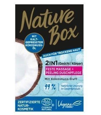 Nature Box Kokos-Duschgel Gesichtspeeling 2in1