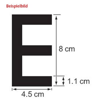 Plastimo Buchstabe Y, 8 cm, schwarz, RIB 59162